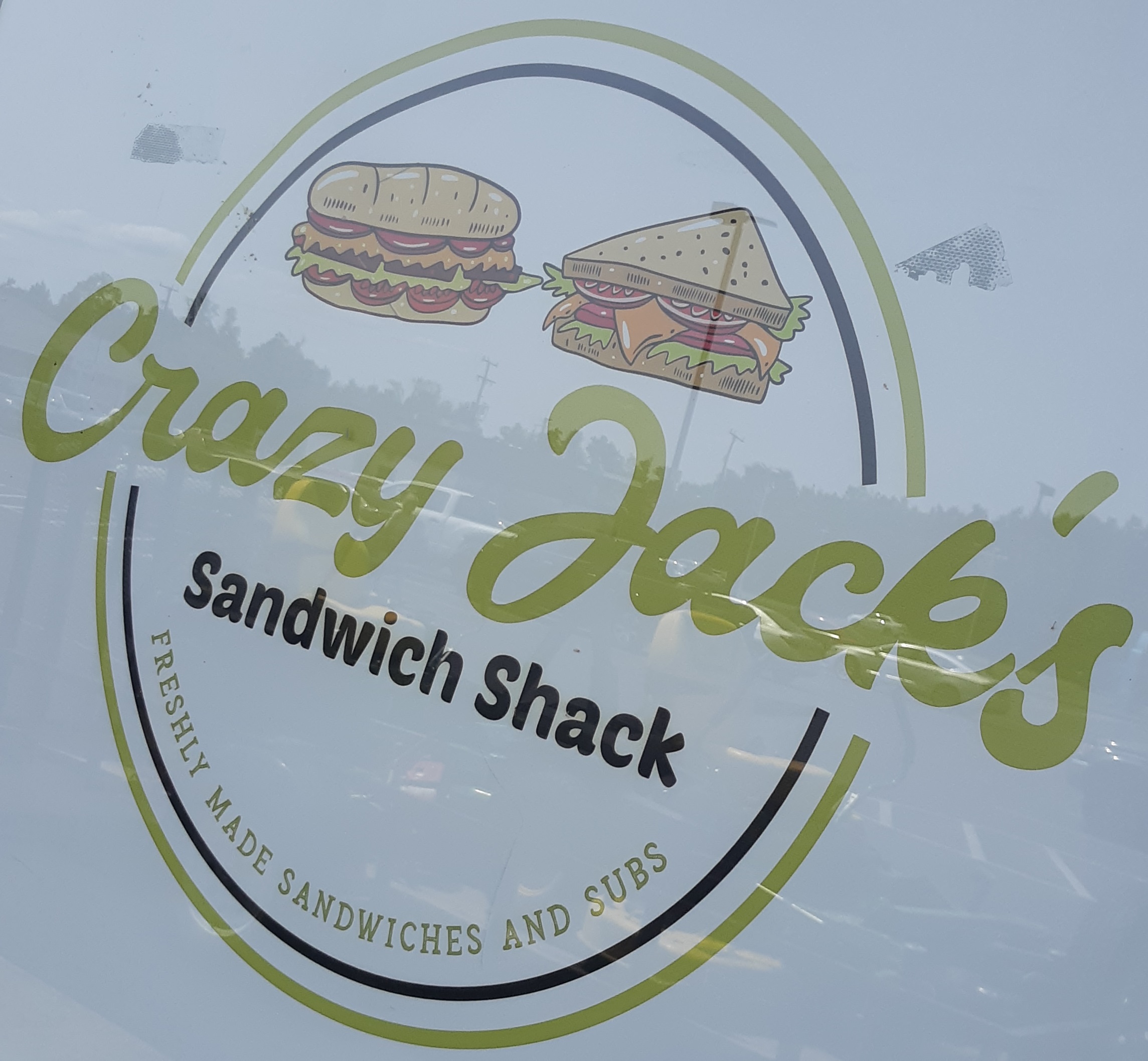 Crazy Jacks Window Sign