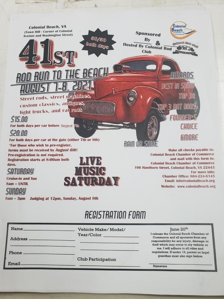 The Rod Run to the Beach - August 19-20, 2023