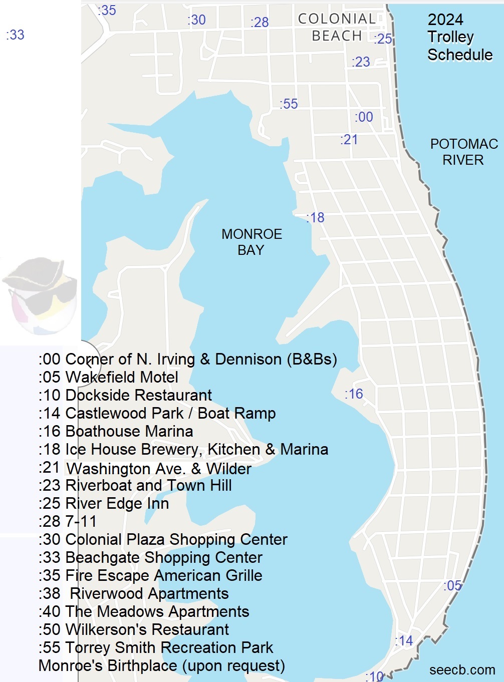 2024 Trolley Schedule