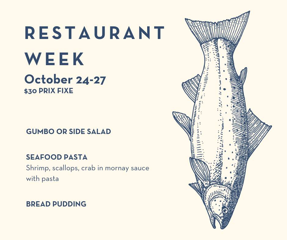 2024 Restaurant Week Drift menu