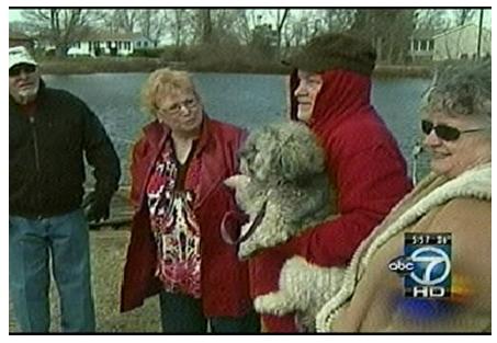 Ebb Tide Beach resident rescues dog