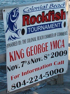 2009 Chamber of Commerce Rockfish Tournament Banner