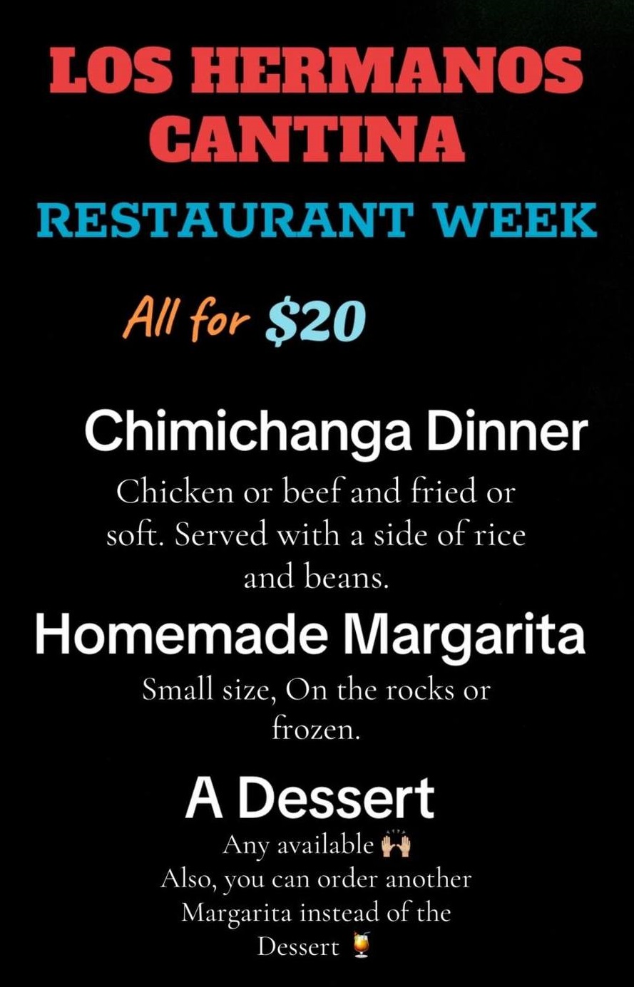 2024 Restaurant Week Los Hermanos menu